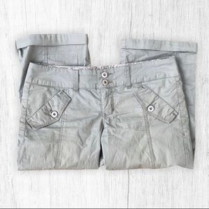 SO Green Crop Capri Pants